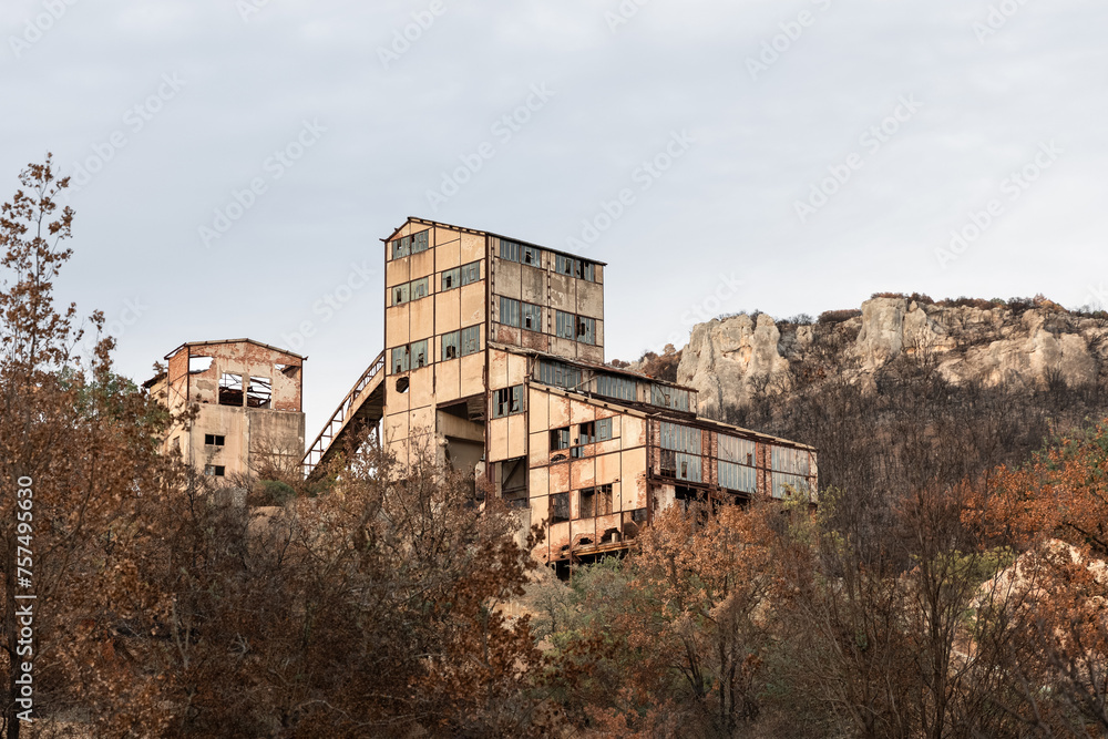 Abandoned zinc mines near to Kirki village North Evros Greece, environmental disaster, Australia Abandoned zinc mines near to Kirki village North Evros Greece, environmental disaster, Australia