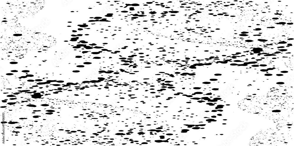 Fototapeta premium Snow, stars, twinkling lights, rain drops on black background. Abstract vector noise. Small particles of debris and dust. Distressed uneven grunge texture overlay.