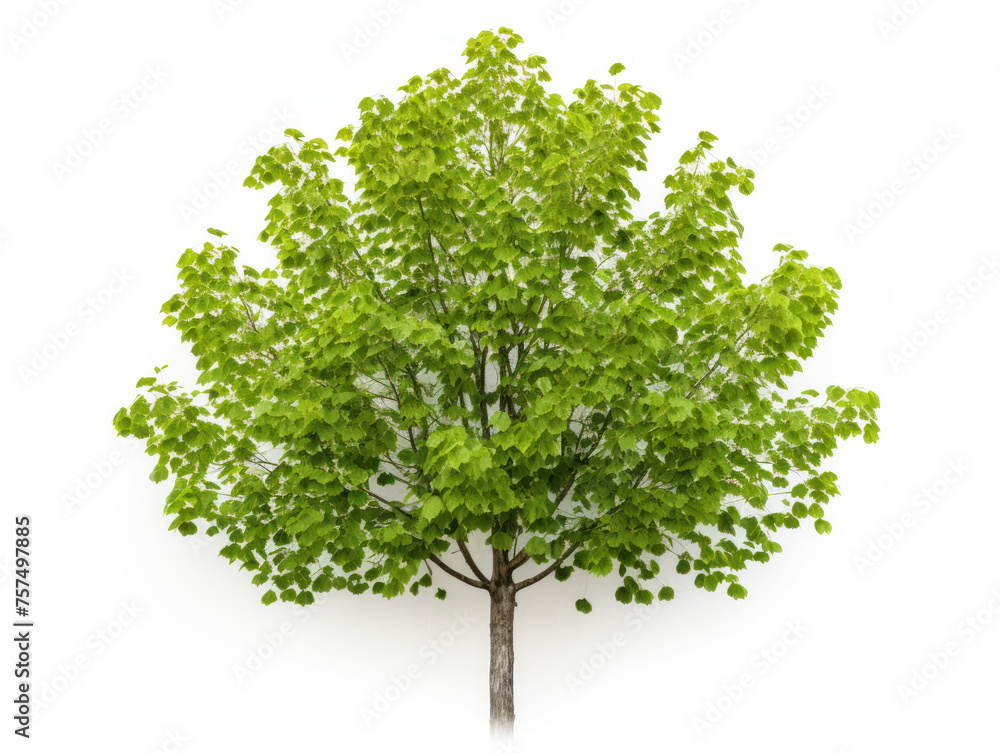 poplar tree isolated on transparent background, transparency image, removed background