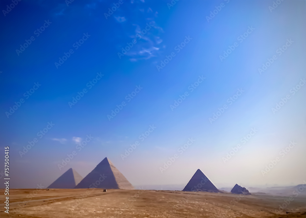 My views of the pyramids of giza