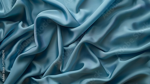 An artistic depiction of a rich, blue fabric with soft highlights that create a sense of depth and movement