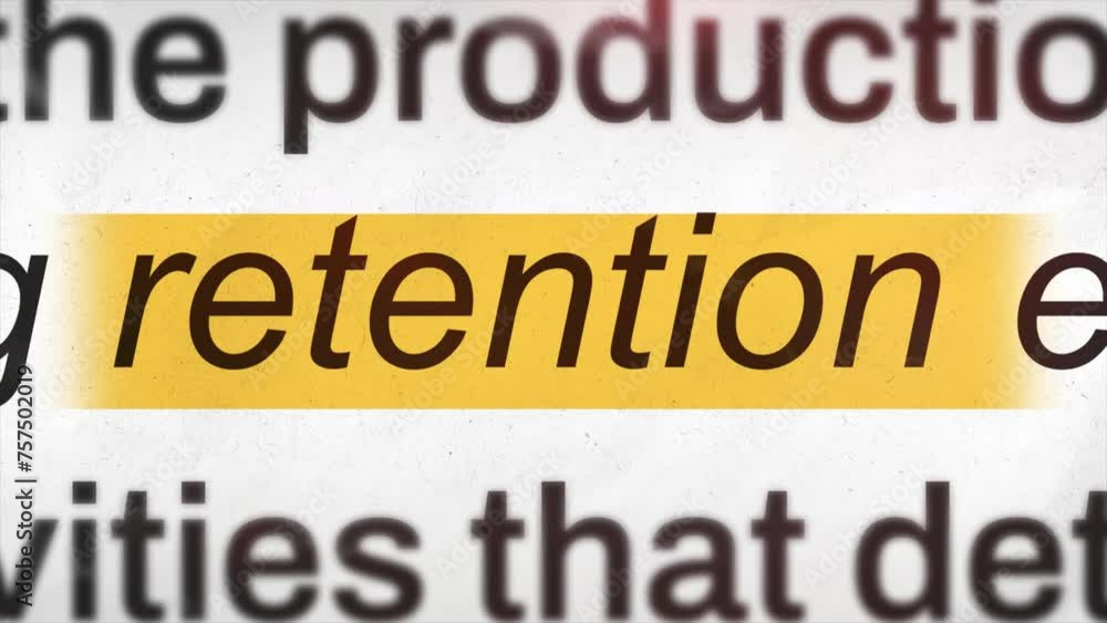 Retention text news Retention text news