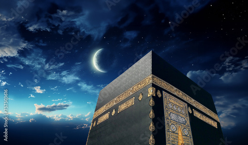 Kaaba, Moon, Ramadan