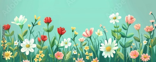 floral background illustration.