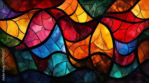A vibrant and colorful abstract mosaic glass texture background, with a rich variety of hues and patterns.