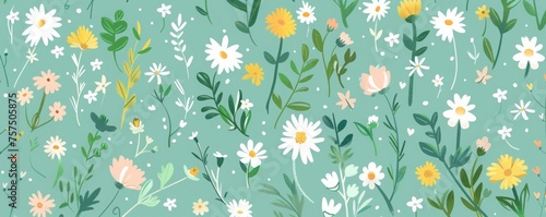 floral background illustration.