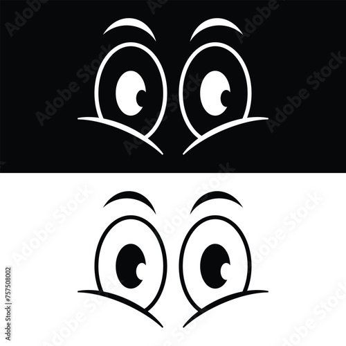 Cartoon eyes icon design, illustration design