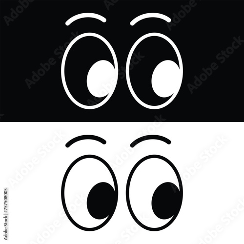Cartoon eyes icon design, illustration design