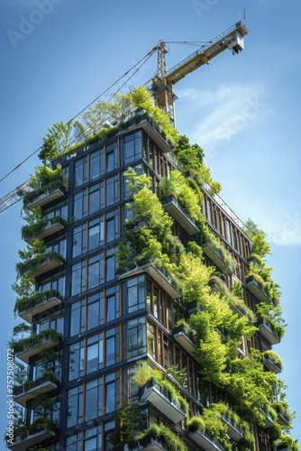 Constructing green buildings is crucial for sustainable urban development. #757508072