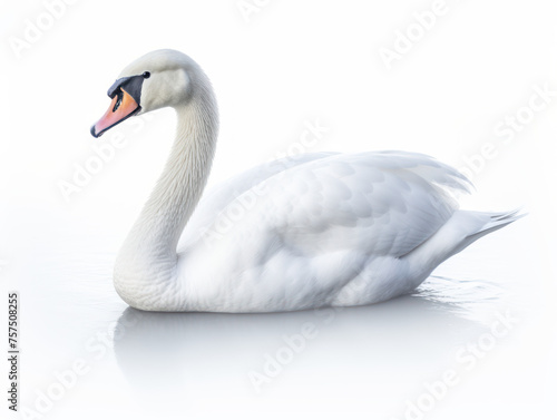 swan isolated on transparent background, transparency image, removed background