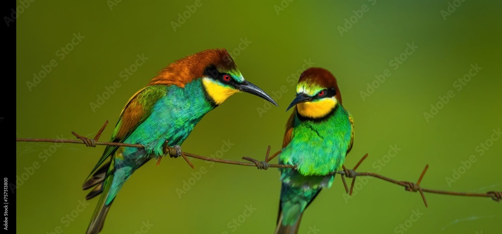 Obraz premium feather on a black background