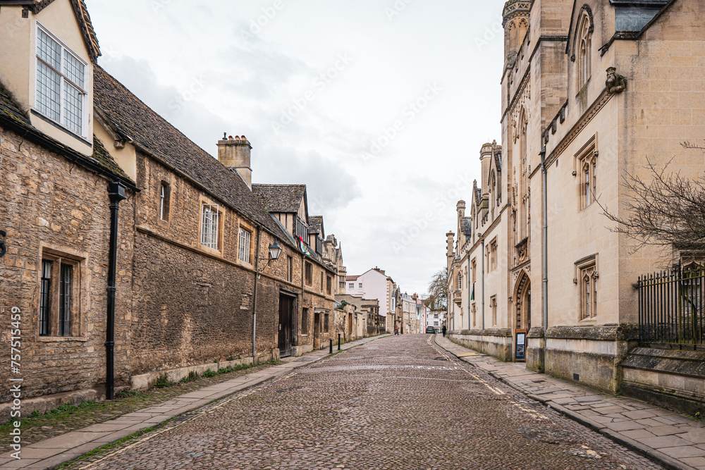 old streets in oxford, England. View around, tourist point of view old streets in oxford, England. View around, tourist point of view