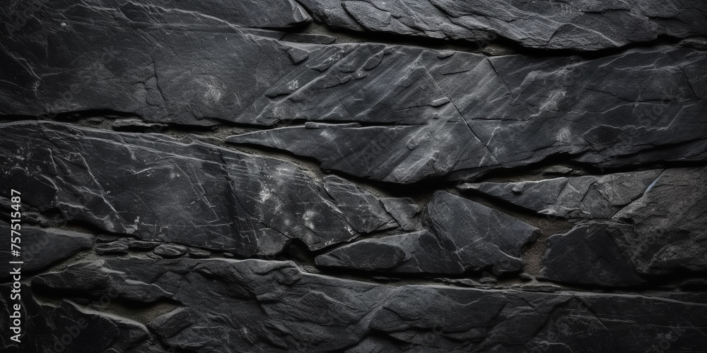 Dark grey black slate background. Black stone texture. Slate background сreated with Generative Ai Dark grey black slate background. Black stone texture. Slate background сreated with Generative Ai