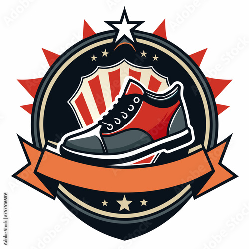 logo for mens shoe store on isolated background