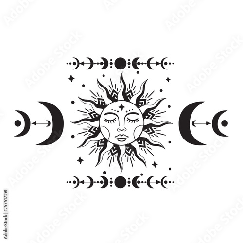 Title	
Sun and moon svg, boho svg, celestial sun svg, mystical svg, magic moon svg, celestial svg, vintage sun svg, moon svg, bohemian svg, cut file for cricut, mystical sun svg, magic sun svg, magic 