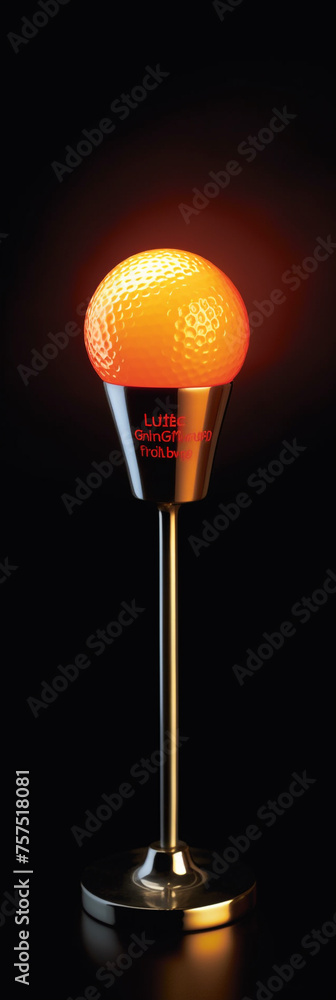 golf tee, Fire and energy сreated with Generative Ai golf tee, Fire and energy сreated with Generative Ai
