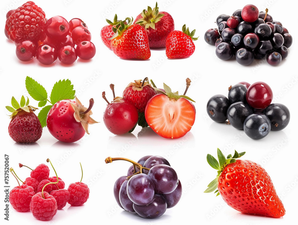 Assorted Berries Selection Isolated Assorted Berries Selection Isolated