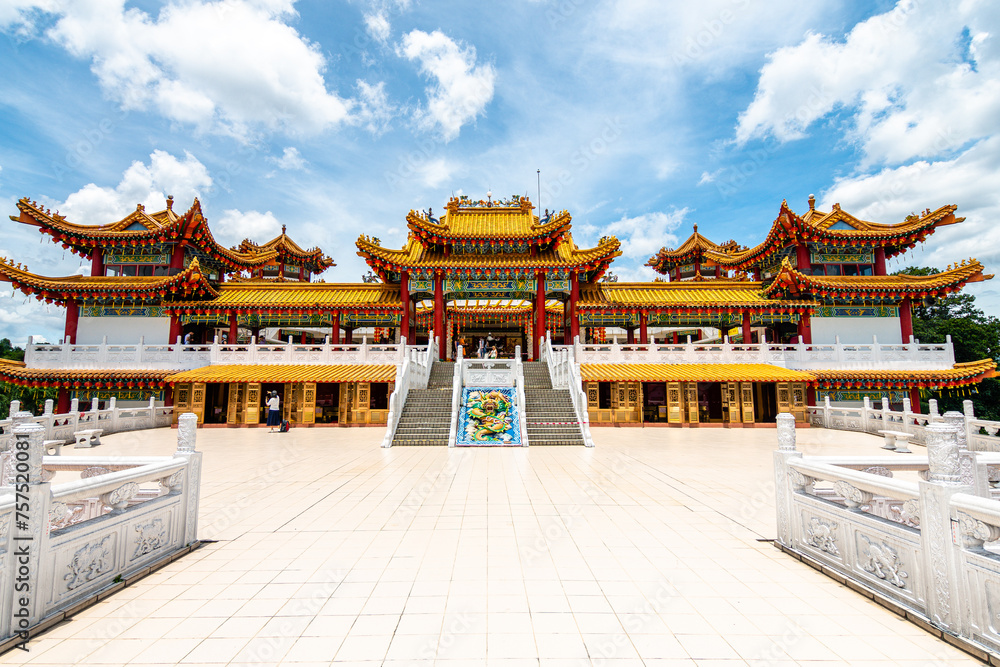kuala lumpur, malaysia. 15th april, 2023: views of thean hou temple in kuala