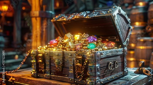 Treasure chest full of jewels