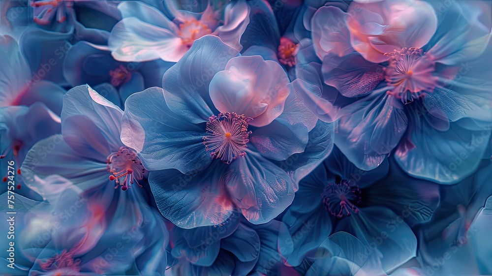 flower textures into a glassy sheen, set against a seamless background, creating a captivating visual contrast. SEAMLESS PATTERN flower textures into a glassy sheen, set against a seamless background, creating a captivating visual contrast. SEAMLESS PATTERN