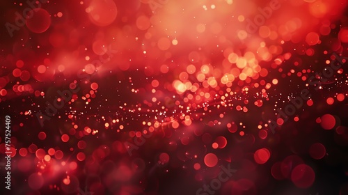 Abstract red bokeh background.