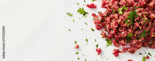 minced meat background.