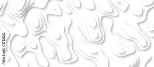 3d render, abstract white paper background. Paper cut vector art background banner texture. multi layer cutout geometric pattern on vector, Abstract soft white background with waves.