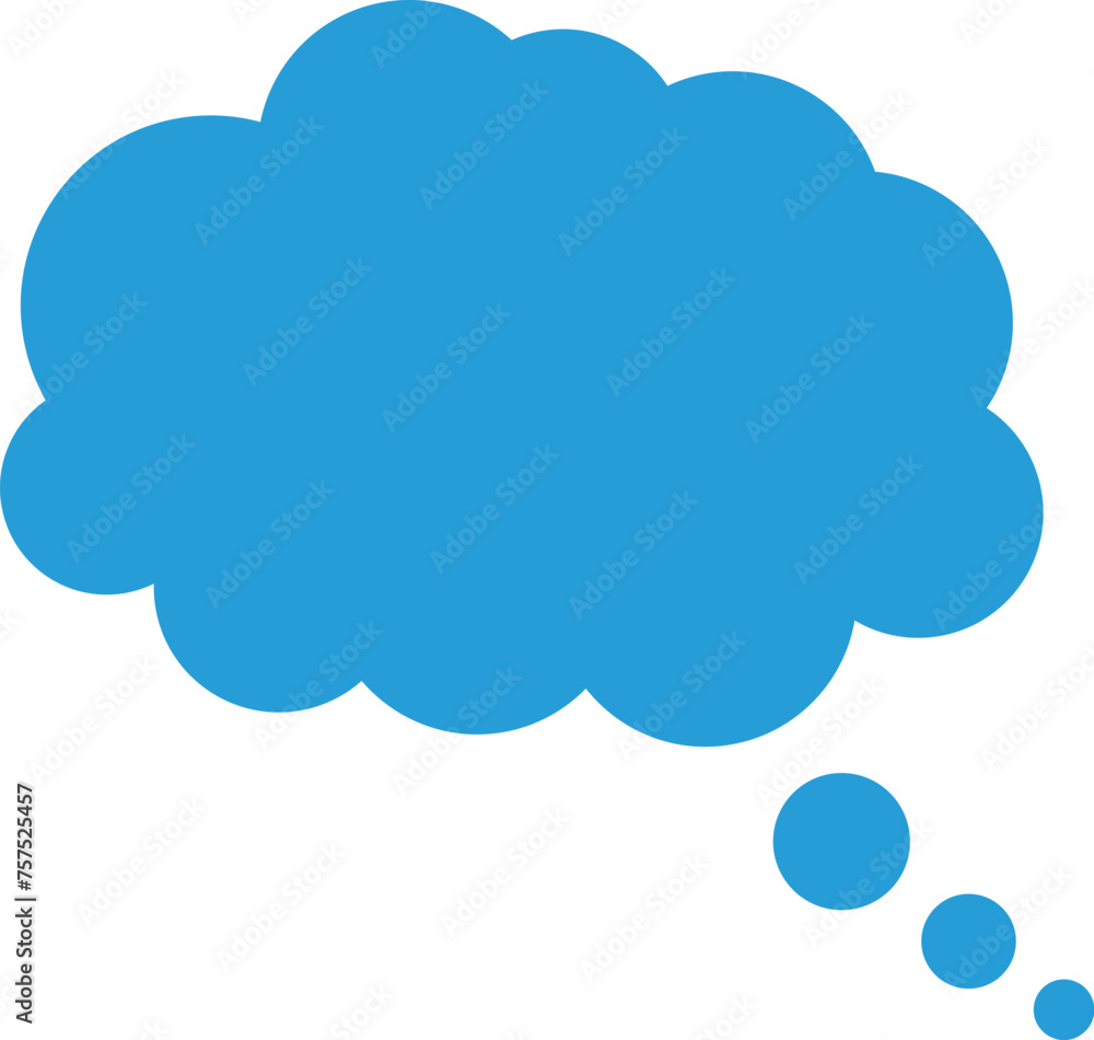 Trendy think bubble in flat style. Think bubble isolated on white background. Cloud line icon Vector art. Trendy think bubble in flat style. Think bubble isolated on white background. Cloud line icon Vector art.