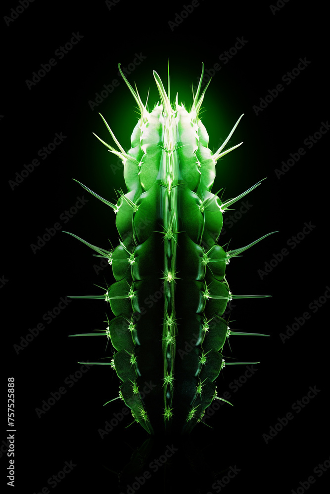 a growing nib from cactus plant, in the style of photobashing сreated with Generative Ai a growing nib from cactus plant, in the style of photobashing сreated with Generative Ai