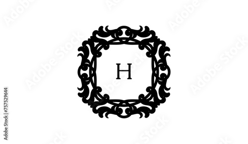 alphabetical wedding card logo