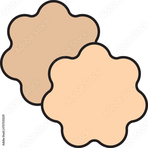 NuBra flower-shaped Women Self Adhesive Pasties icon.