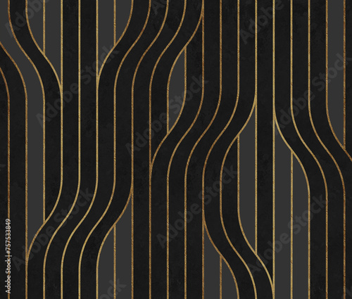 Abstract Flowing Stripes Pattern