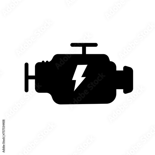 electric motor, engine - vector icon