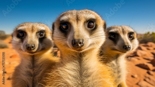 Vigilant Posse Meerkats on Guard © Muhammad