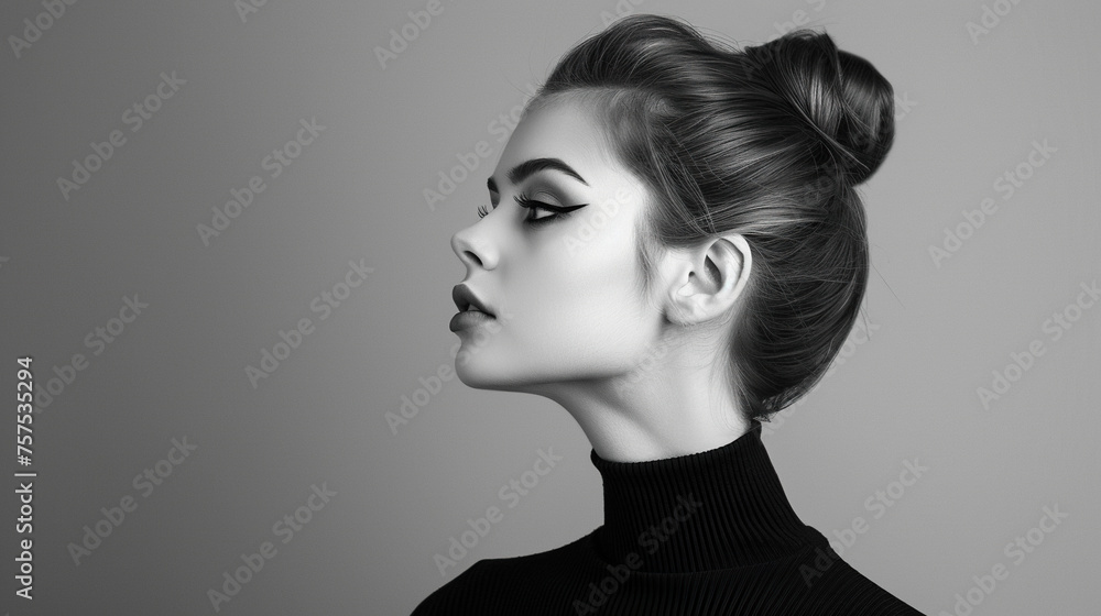 Beautiful fashion model woman with bold eyes. black and white, Fashion portrait isolated on white background, fashion, model
Beautiful fashion model woman with bold eyes. black and white, Fashion portrait isolated on white background, fashion, model