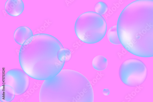 Modern realistic water bubbles, great design for any purposes. © niko180180