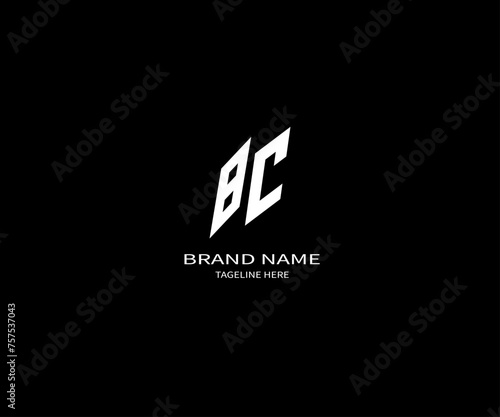 BC letter logo Design. Unique attractive creative modern initial BC initial based letter icon logo