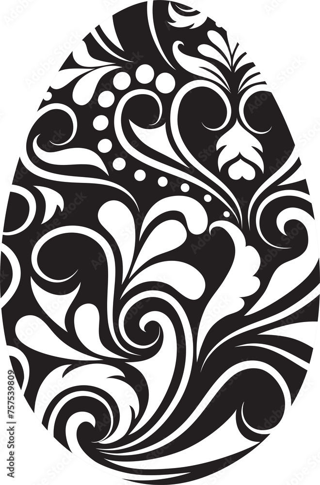 Fototapeta premium Pattern in a shape of an egg.