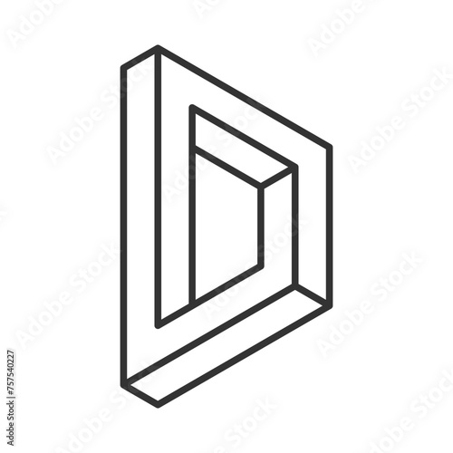 Abstract shapes icon isolated on white background. Vector illustration.