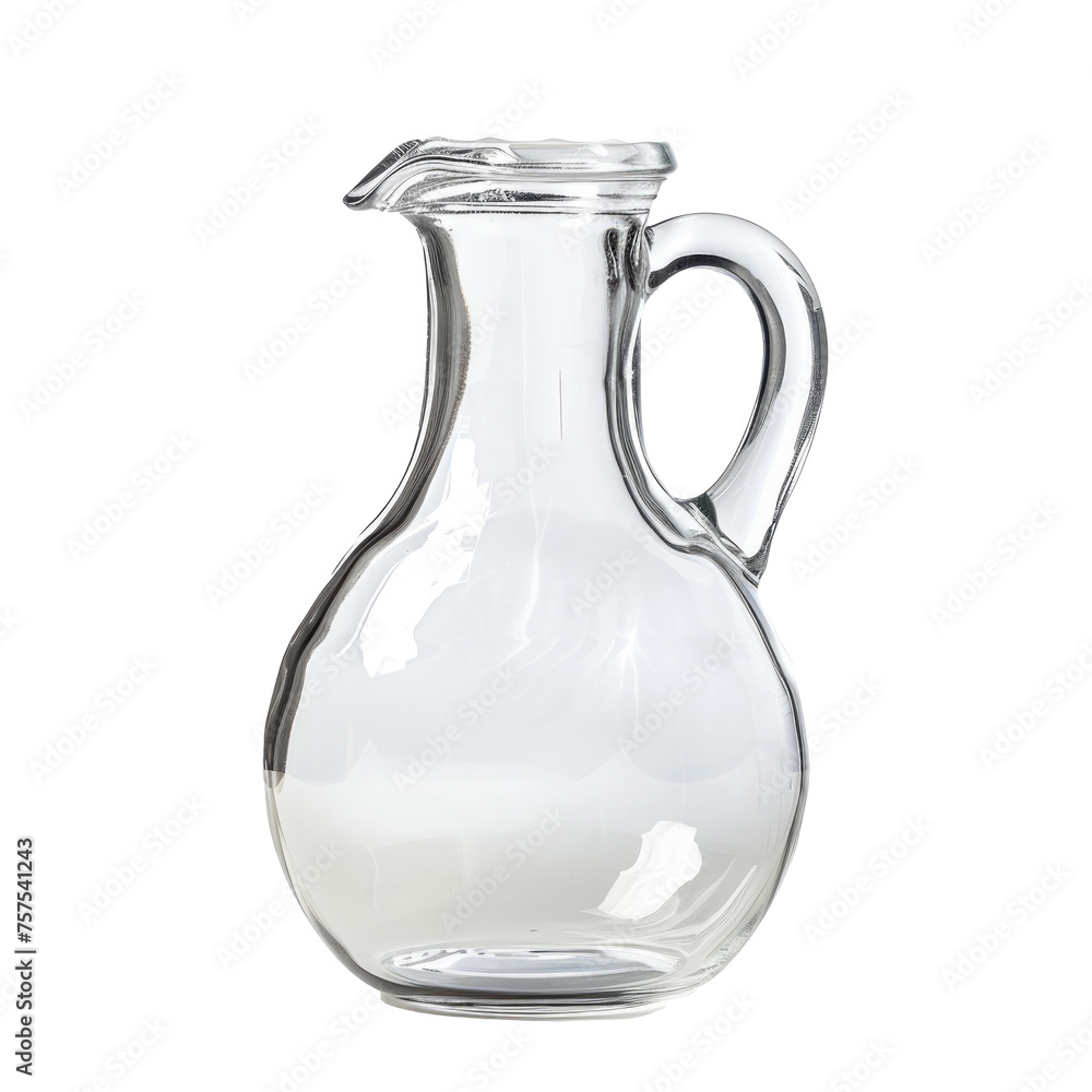 Glass jug isolated on a transparent background