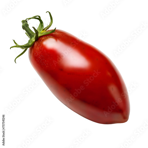 Ripe and Juicy Roma Tomato - Versatile Culinary Ingredient for Healthy Recipes - Isolated on a Transparent Background