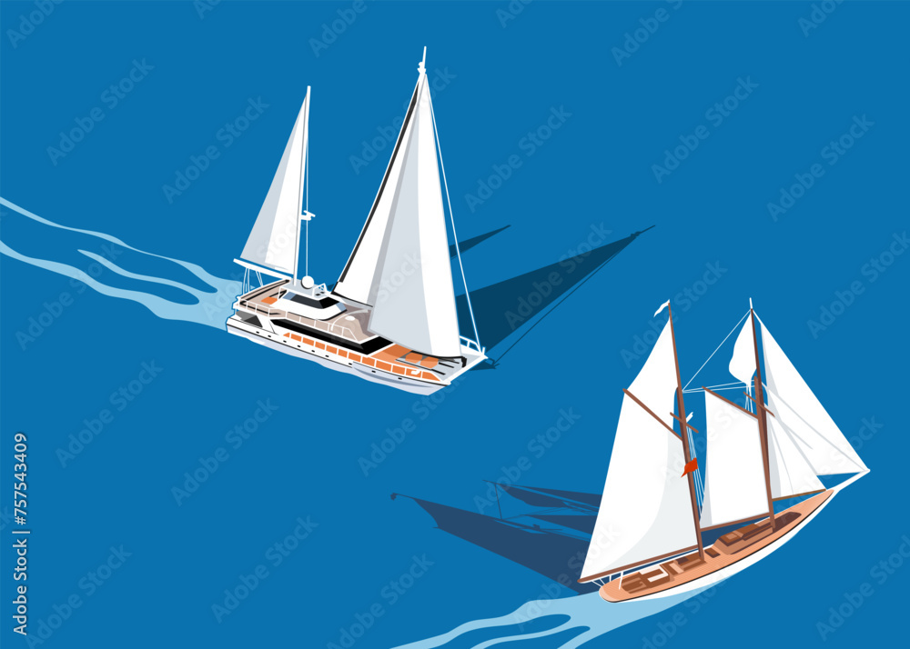 ship boat ilustration vector logo design	
