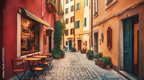 european classic, street with cafés © Robson
