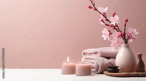 Spa relax composition with copy space