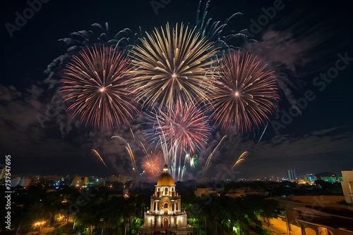 Fireworks for Mexican Independence Day 1