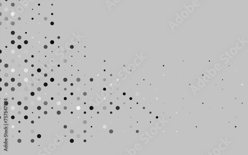 Light Silver, Gray vector texture with disks.