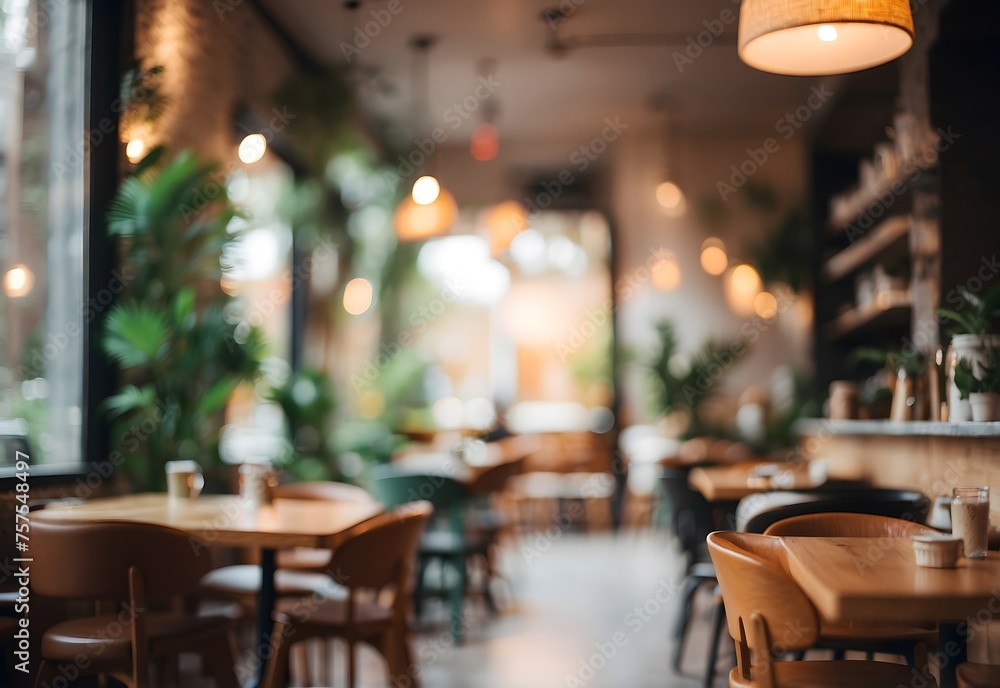 Blurred image of cozy café, generatie AI Blurred image of cozy café, generatie AI