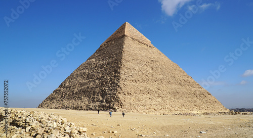 Pyramid of Khafre  Chephren  in Giza  Egypt