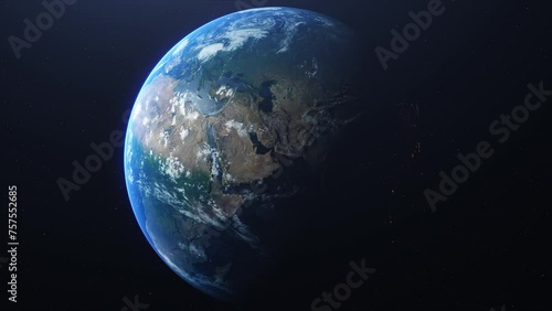 Cinematic Earth Zoom out Saudi Arabia KSA 4K ProRes 422 HQ photo