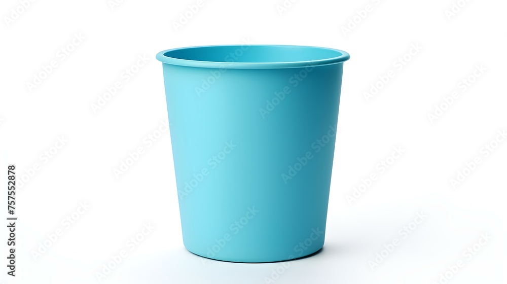 © drdigitaldesign - Cyan Paper Bin on a white Background. Office Template with Copy Space © drdigitaldesign - Cyan Paper Bin on a white Background. Office Template with Copy Space